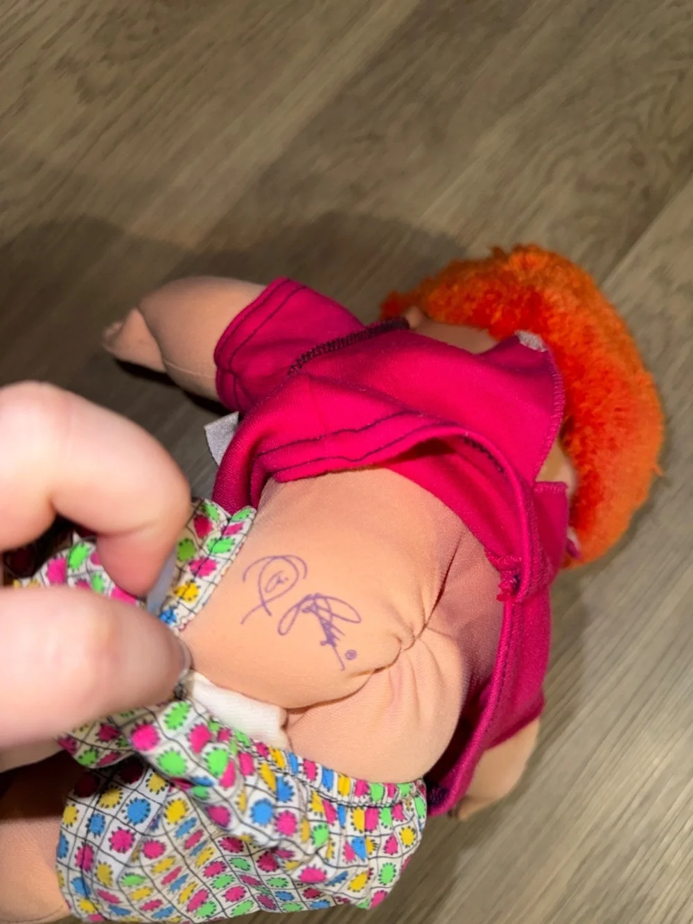 Vintage 90s Cabbage Patch‎ Kids Doll Orange Hair Soft Body Collectible Nostalgia